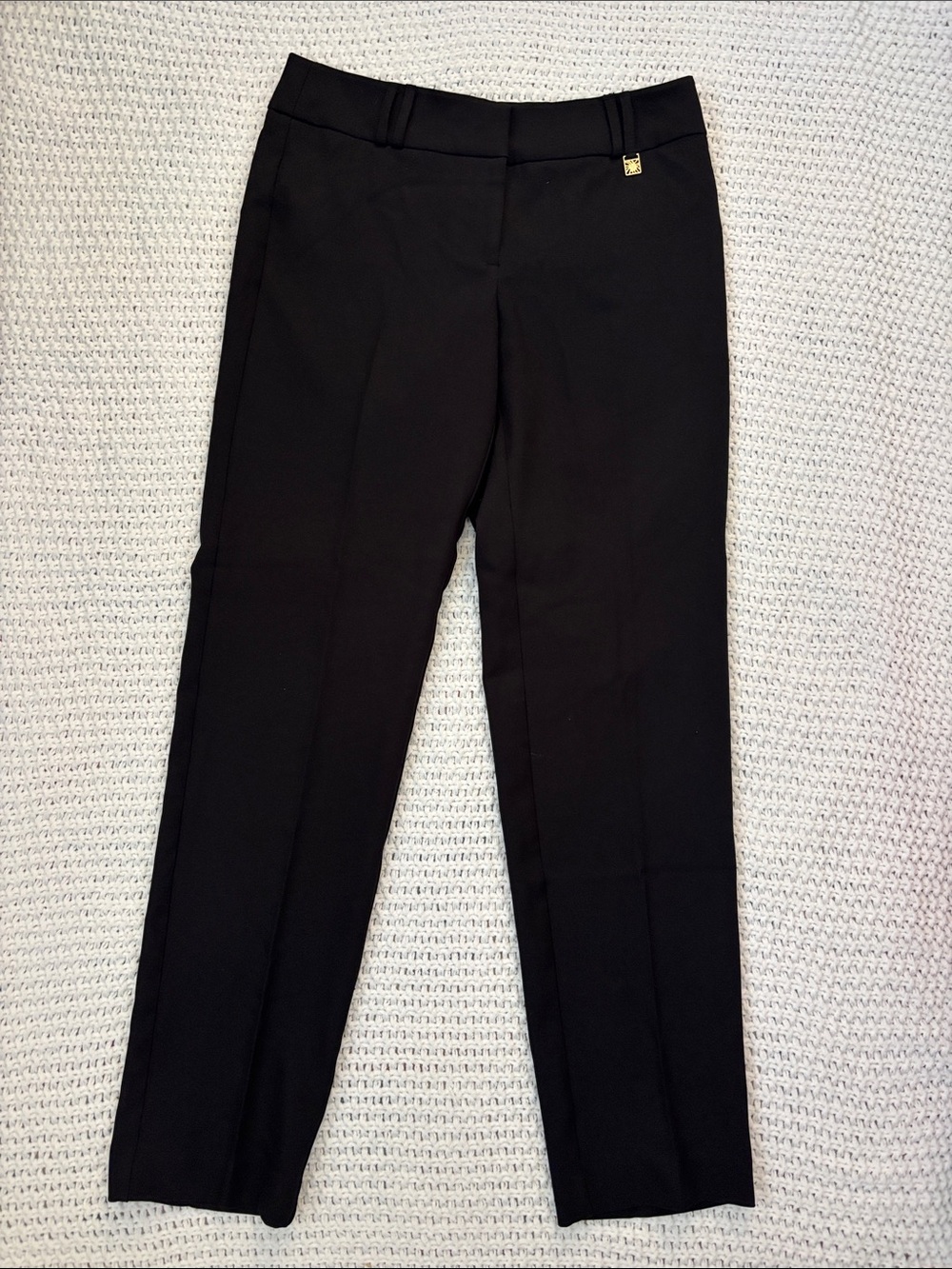 Anne Klein Women's Black Business Casual Straight-Leg Dress Trousers Size 2